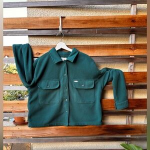 Brixton Men’s Green/Teal Textured Jacket size Large